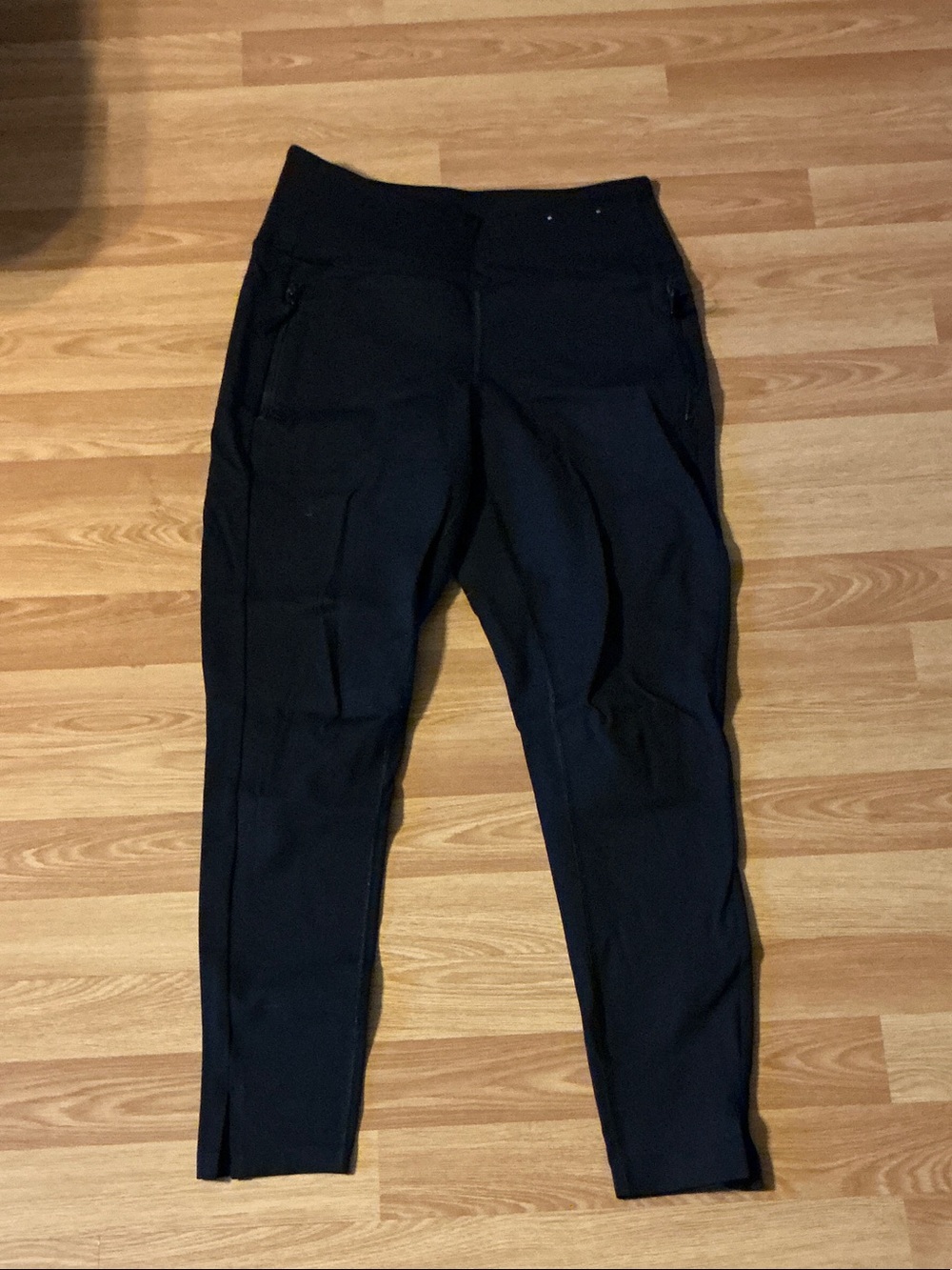 Everyday Black Skinny Ankle Pants with Zipper Pockets